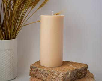Handcrafted Eco-Friendly Soy & Beeswax Column Candles for Home Decor - Unique Design