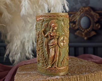 Athena, the Goddess of Wisdom, Greek Goddess, Home Decor, Soy ,Beeswax