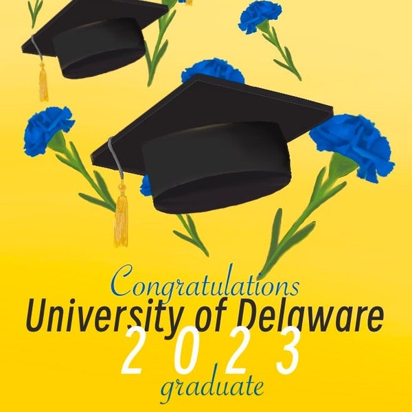 University of Delaware Graduation Card Etsy