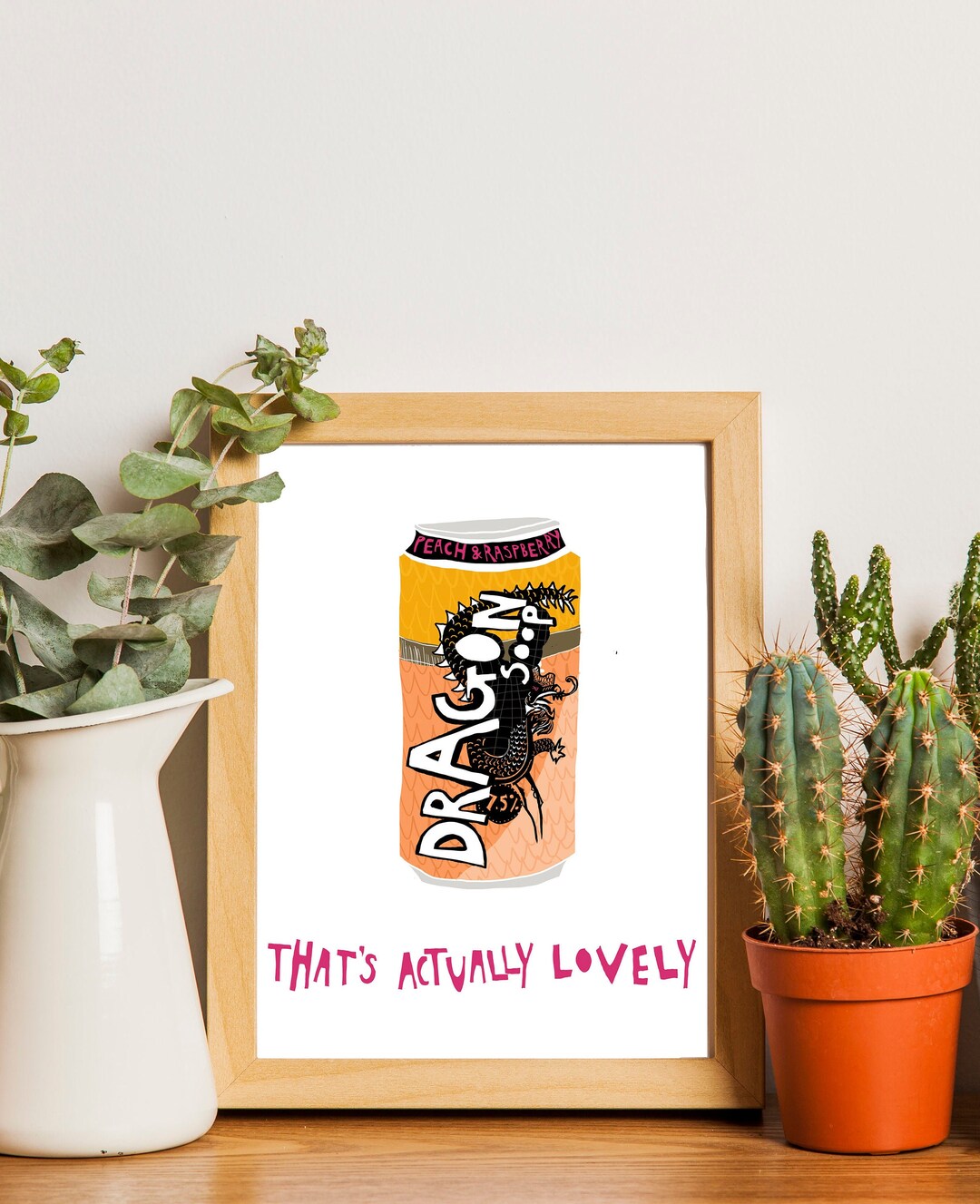 Dragon Soop Print / Illustration / Wall Art / Scottish Art / Etsy