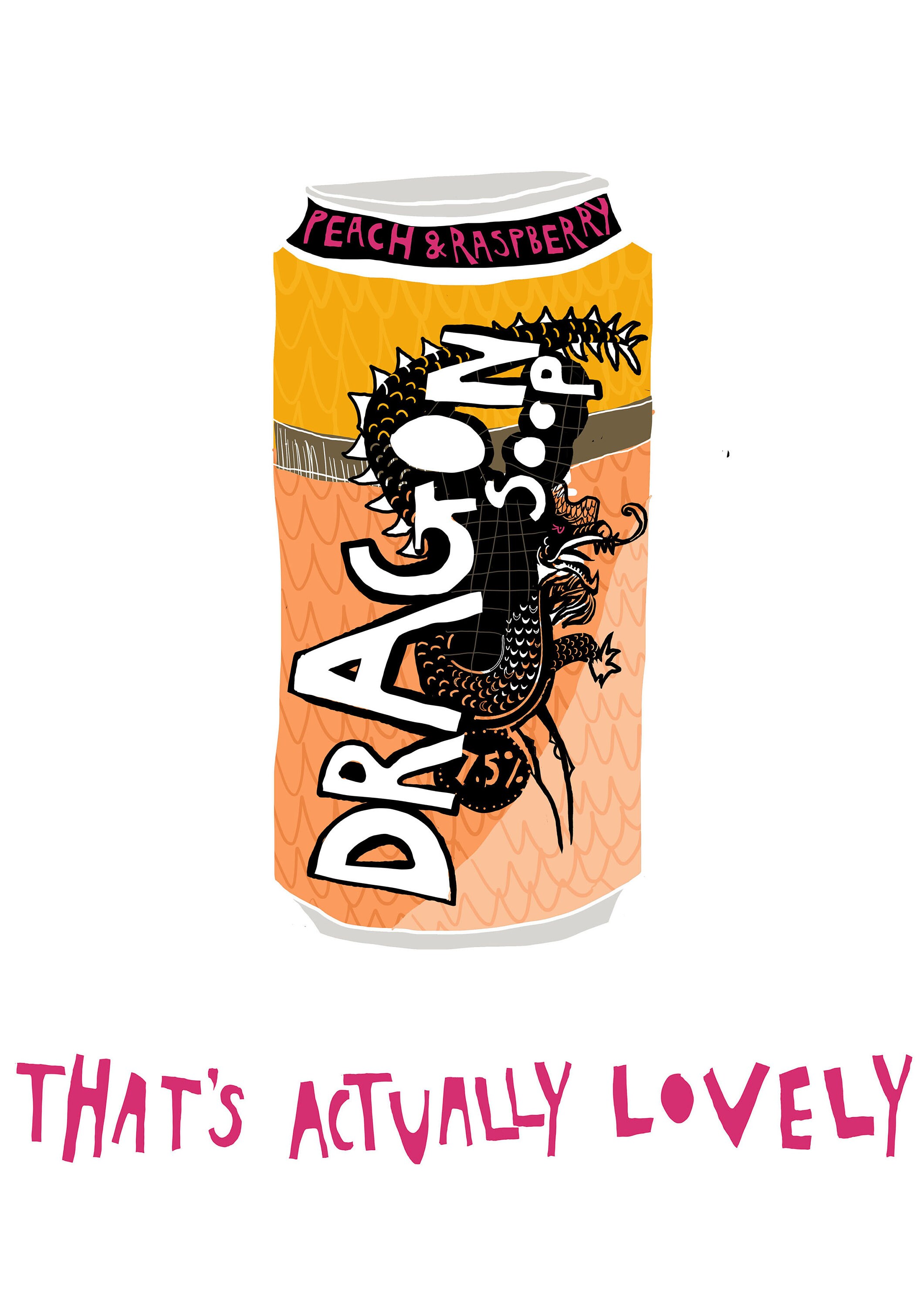 Dragon Soop Print / Illustration / Wall Art / Scottish Art / Etsy