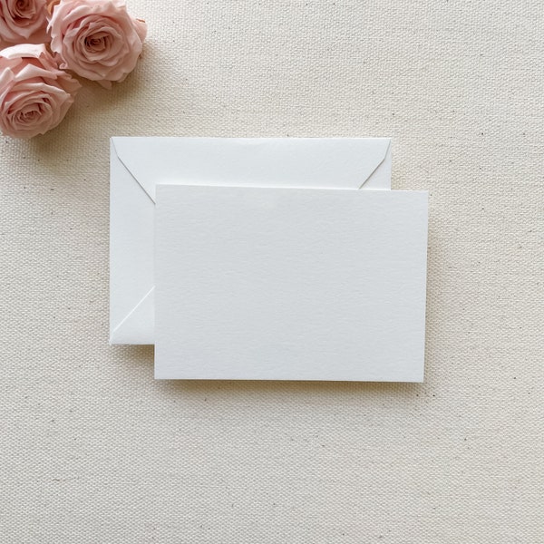 Blank Mini Enclosure Cards, Mini Note Cards, Optional Mini Envelopes, Small Enclosure Cards, Optional Small Envelopes