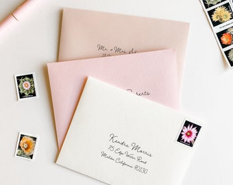 ADD ON Printed Guest Addressing, Prints Stationery Recipient's Address, Custom Print & Personalized Envelopes