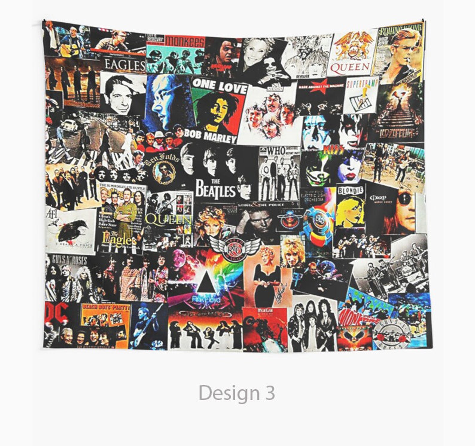 Rock Collage Wall Tapestry Music Tapestries Album Wall Etsy