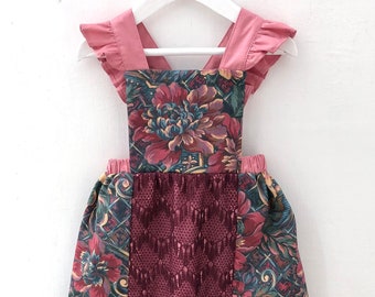 2-3y pinafore dress/ apron dress/ cotton pinafore dress