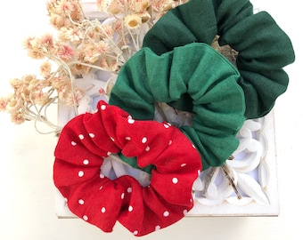 Linen scrunchie/ linen hair tie