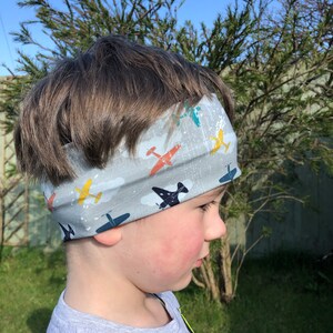 Wide children headband/ jersey hairband/ yoga headband zdjęcie 5