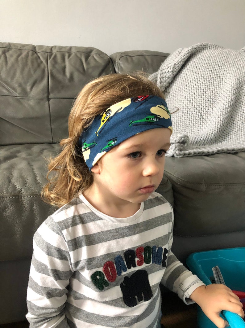 Boys Headband/ Childrens Headband/ Toddler Headband/ Jersey Headband