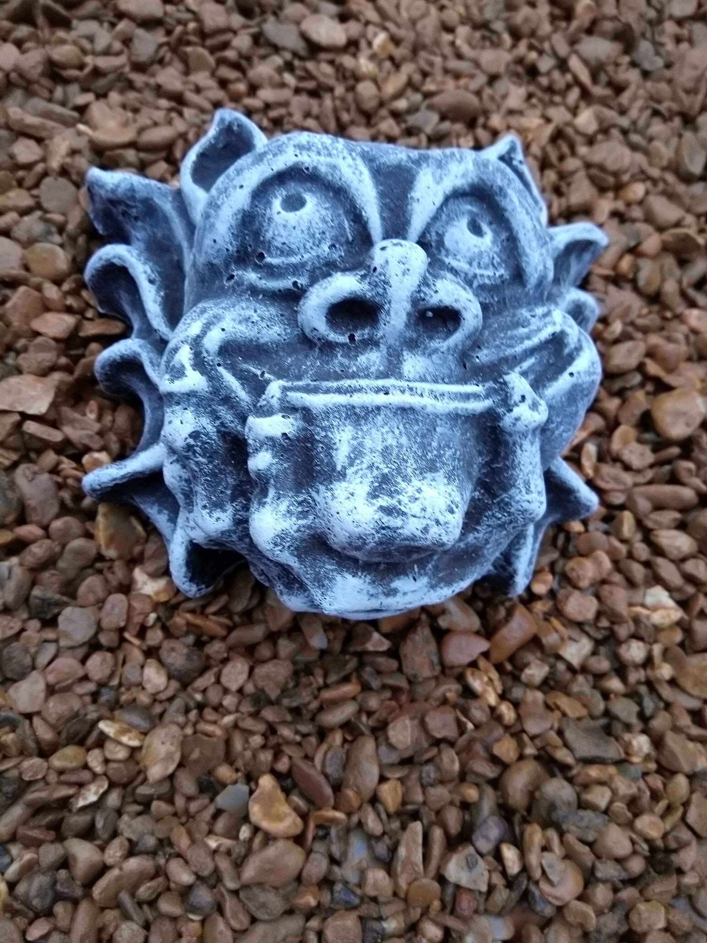 Gargoyle Wall Plaque Quality Stone Garden Plaque Etsy UK