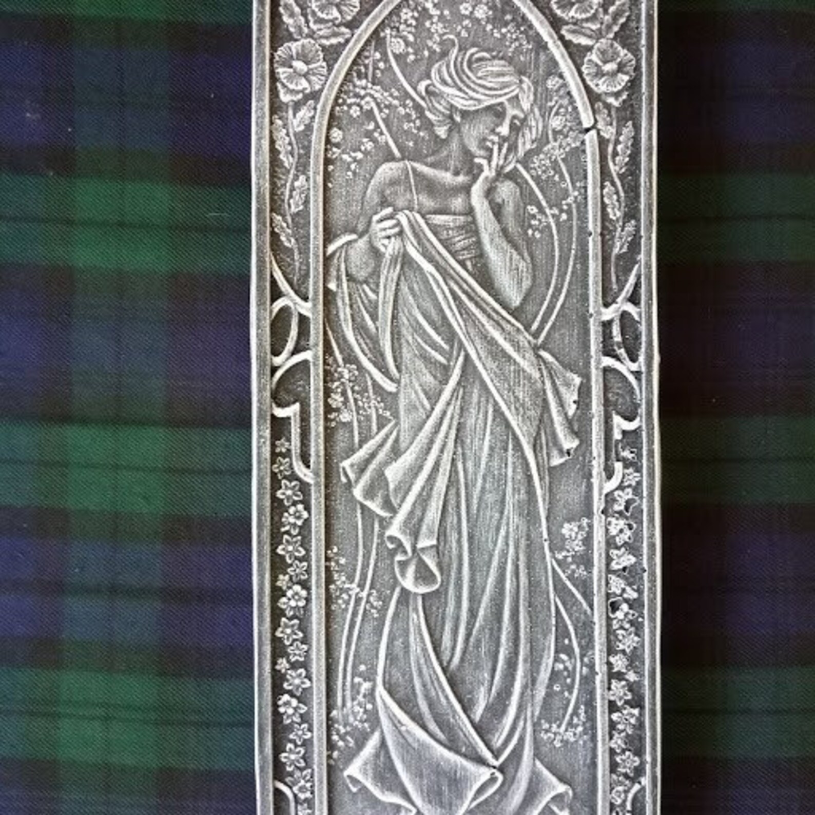 Art Nouveau Style Wall Hanging Plaque Quality Stone Garden Etsy.de