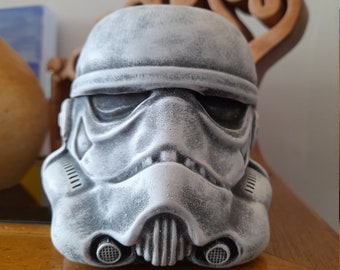 Stormtrooper helmet, Star Wars stone garden quality  ornament