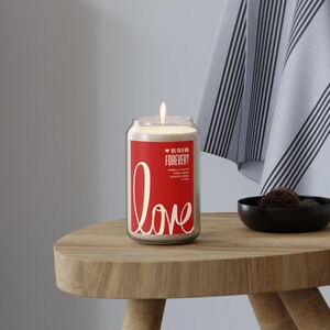 Vanilla Scented Candle in Aesthetic Beer Glass | Will You Be Mine Forever? | Romantic Valentine&#39;s Day Gift |
