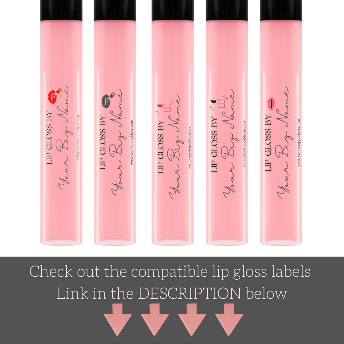 Lip Gloss Warning Label Template Digital Warning Sticker for Etsy