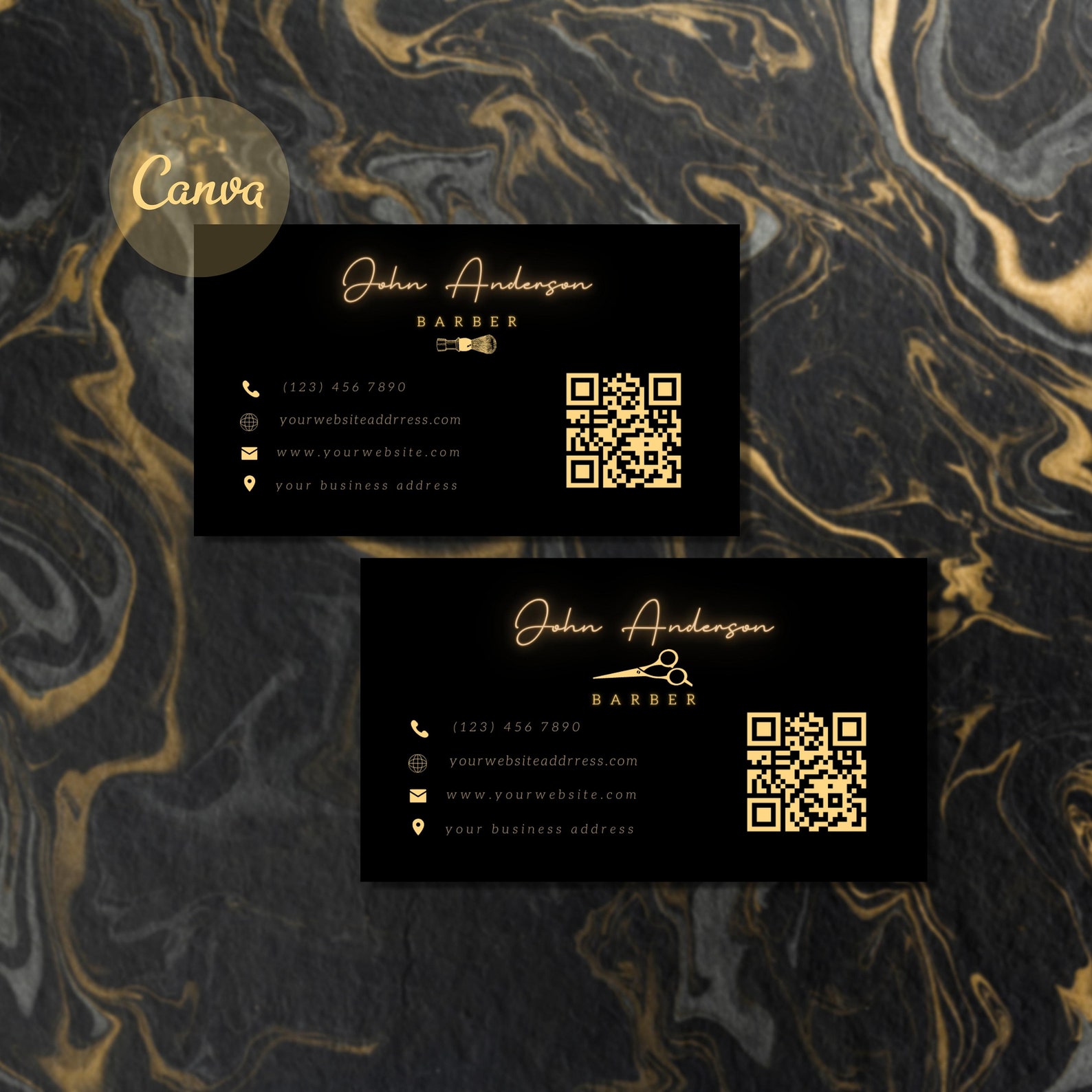 Barber Loyalty Cards & Barber Business Card Template Design, Punch