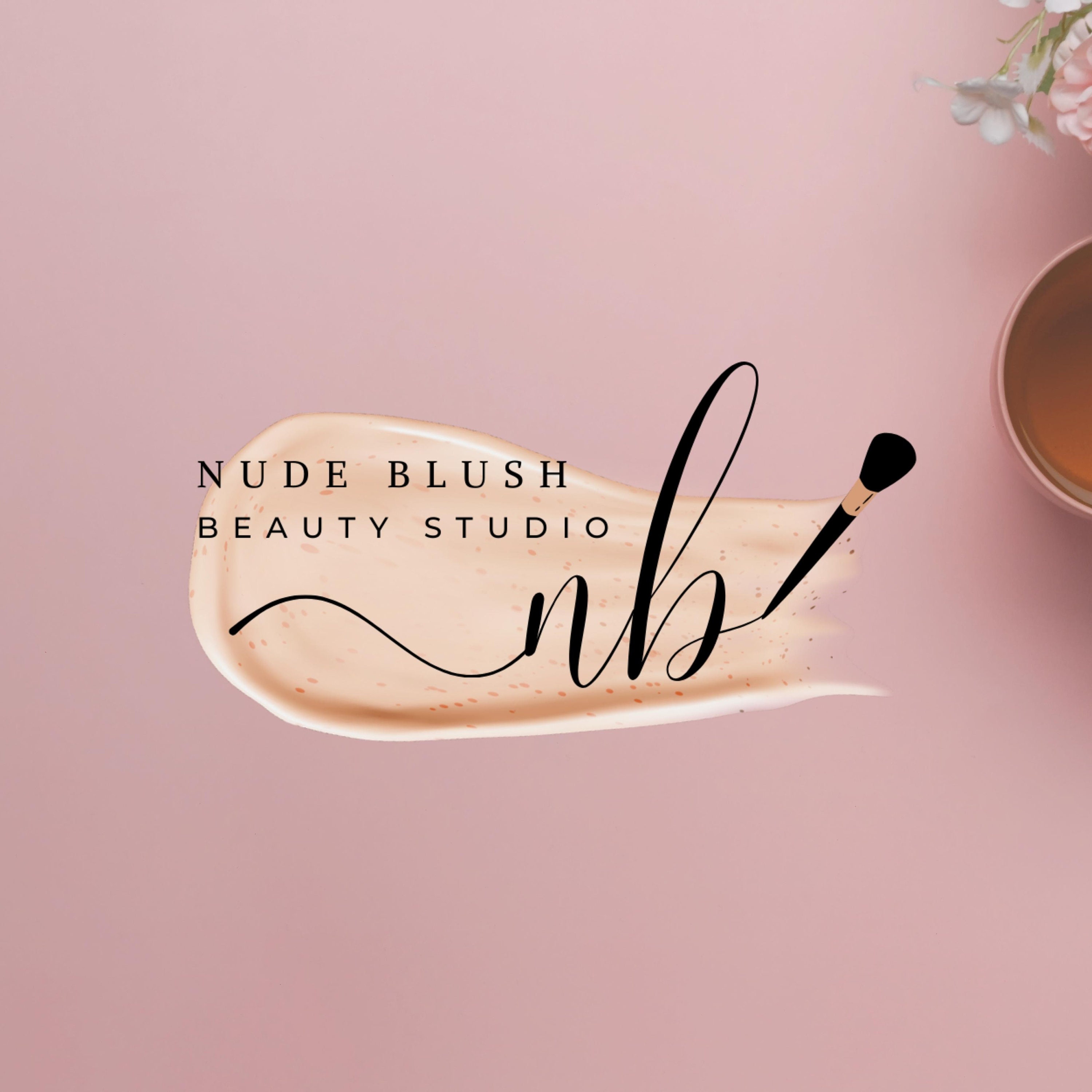 Modern Makeup Artist Logo, Elegant Hair Stylist Logo, DIY Logo, Beauty 