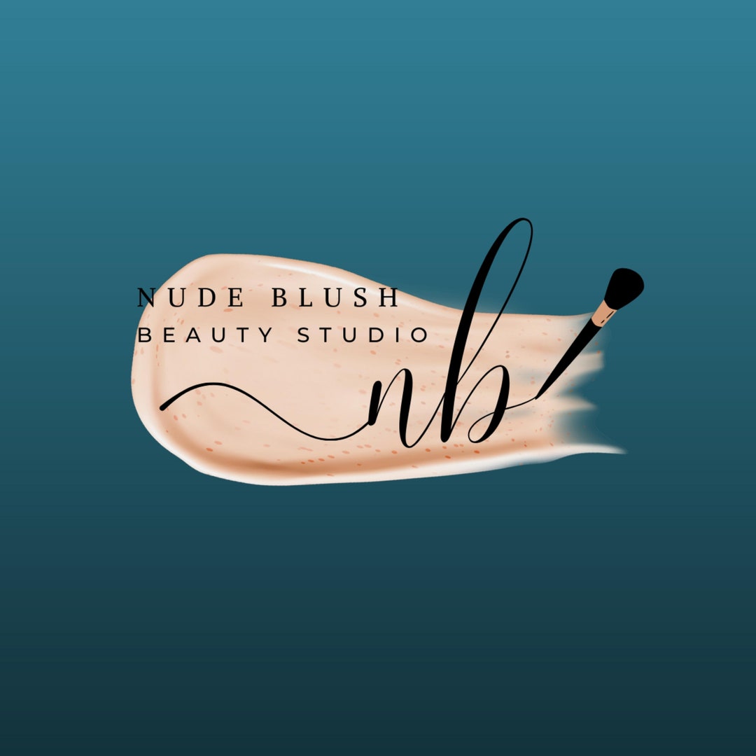 Modern Makeup Artist Logo, Elegant Hair Stylist Logo, DIY Logo, Beauty 