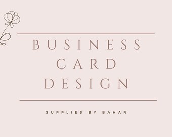 Custom Business Card Design, Professional Business Card & Logo Design Special For Your Small Business, Branding Marketing Digital Products