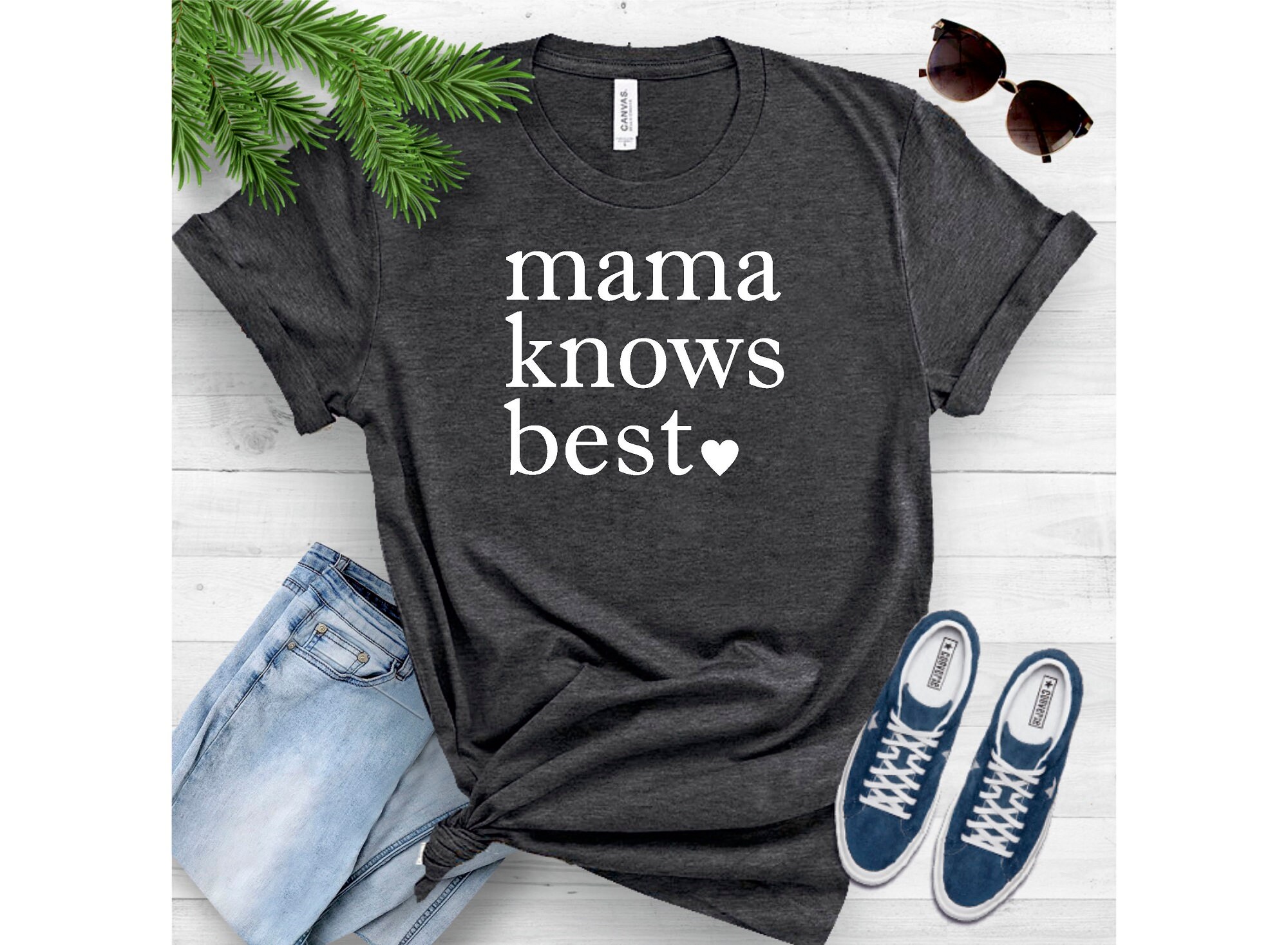 Mama Knows Best Mom Shirt Gift for Her Mother Mother's Day | Etsy