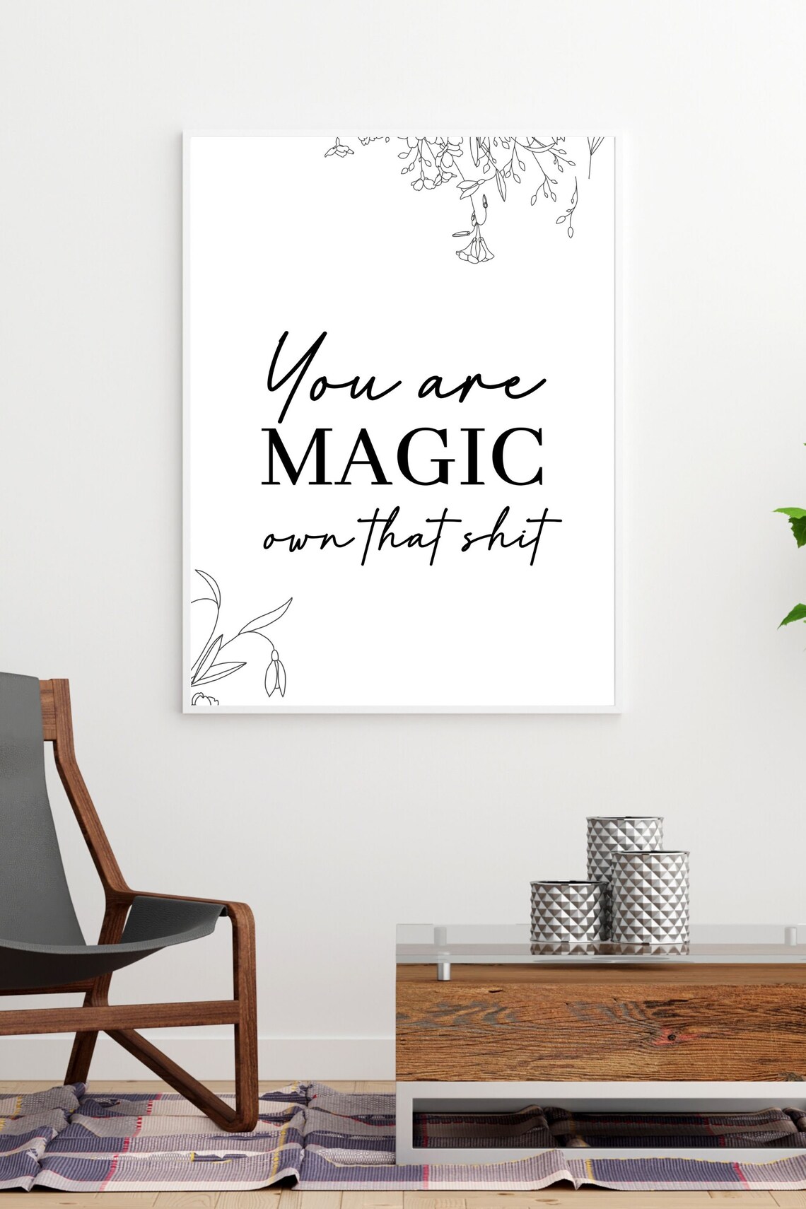 You Are Magic Digital Art Print Wall Art Print Motivational | Etsy