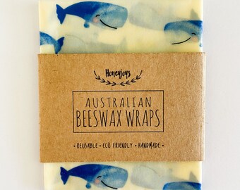 Blue Whale Beeswax Food Wraps