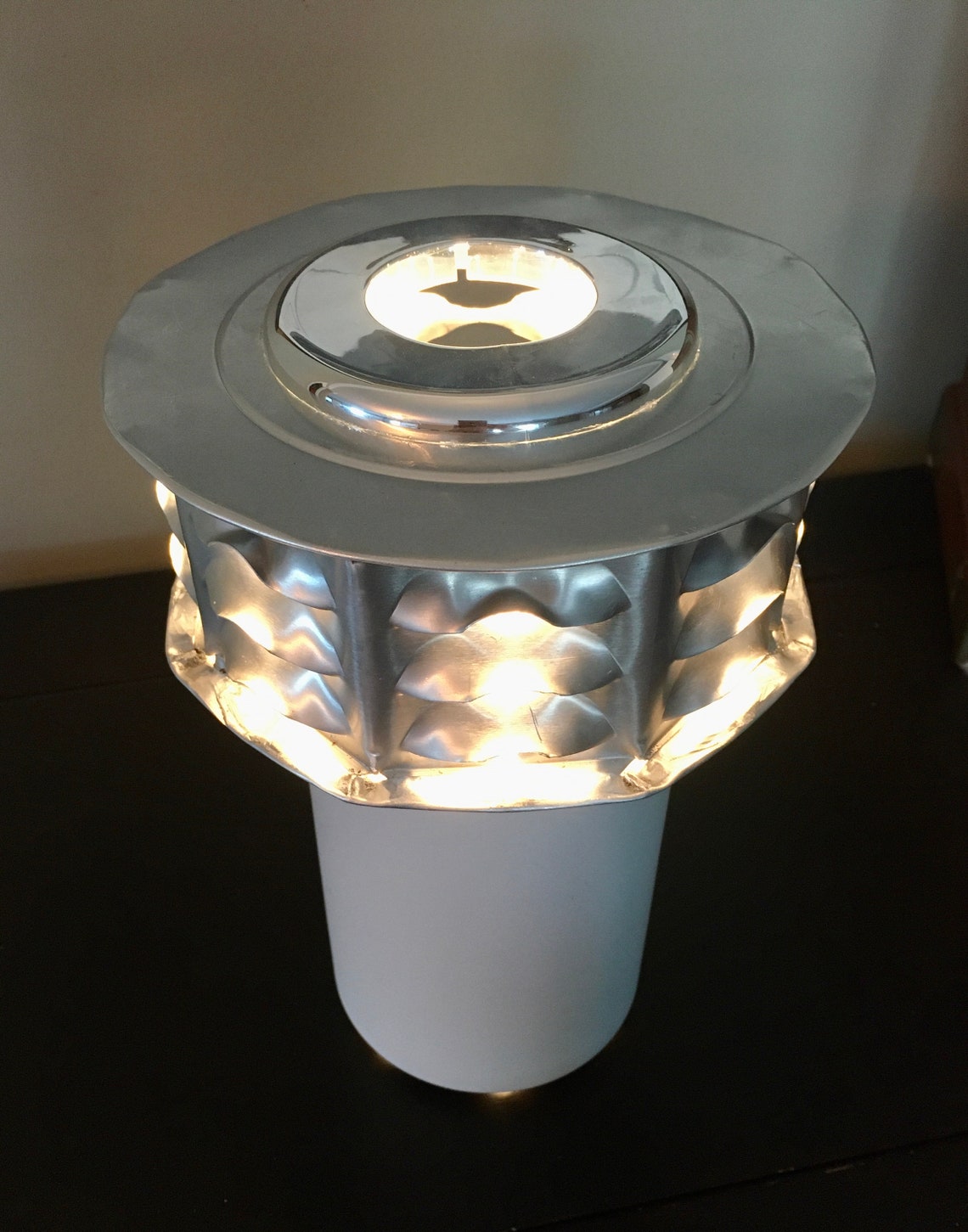 Mini Accent Lamp or Night Light With Aluminum Shade Etsy