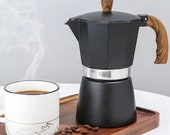 Moka Pot Coffee Pot Percolator pot - Pressure Coffee Maker For Electric or Gas Stove - Black, Blue, Red, White 300ml