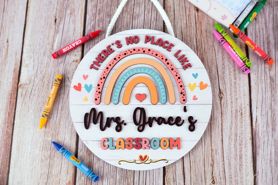 Custom Teacher Door Sign Classroom Door Decor Personalized - Etsy