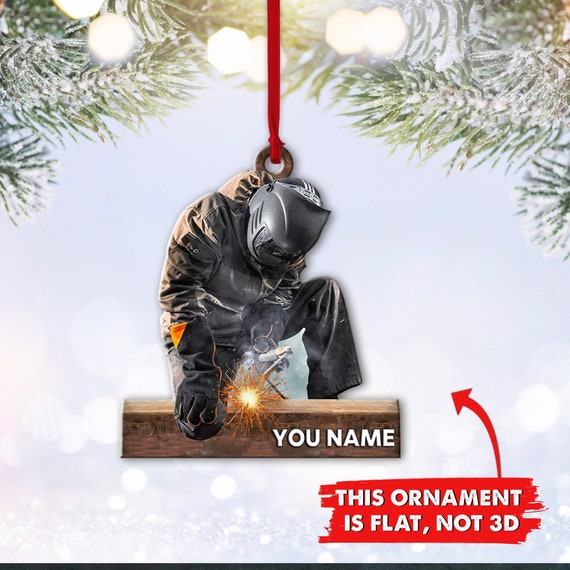 Welder Custom Christmas Ornament Personalized Christmas Etsy