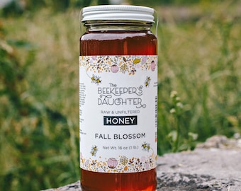 1LB Raw Fall Blossom Honey