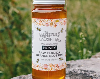 1LB Raw Florida Orange Blossom Honey