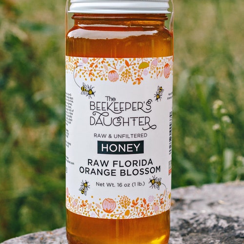 1LB Raw Florida Orange Blossom Honey Etsy