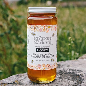 1LB Raw Florida Orange Blossom Honey