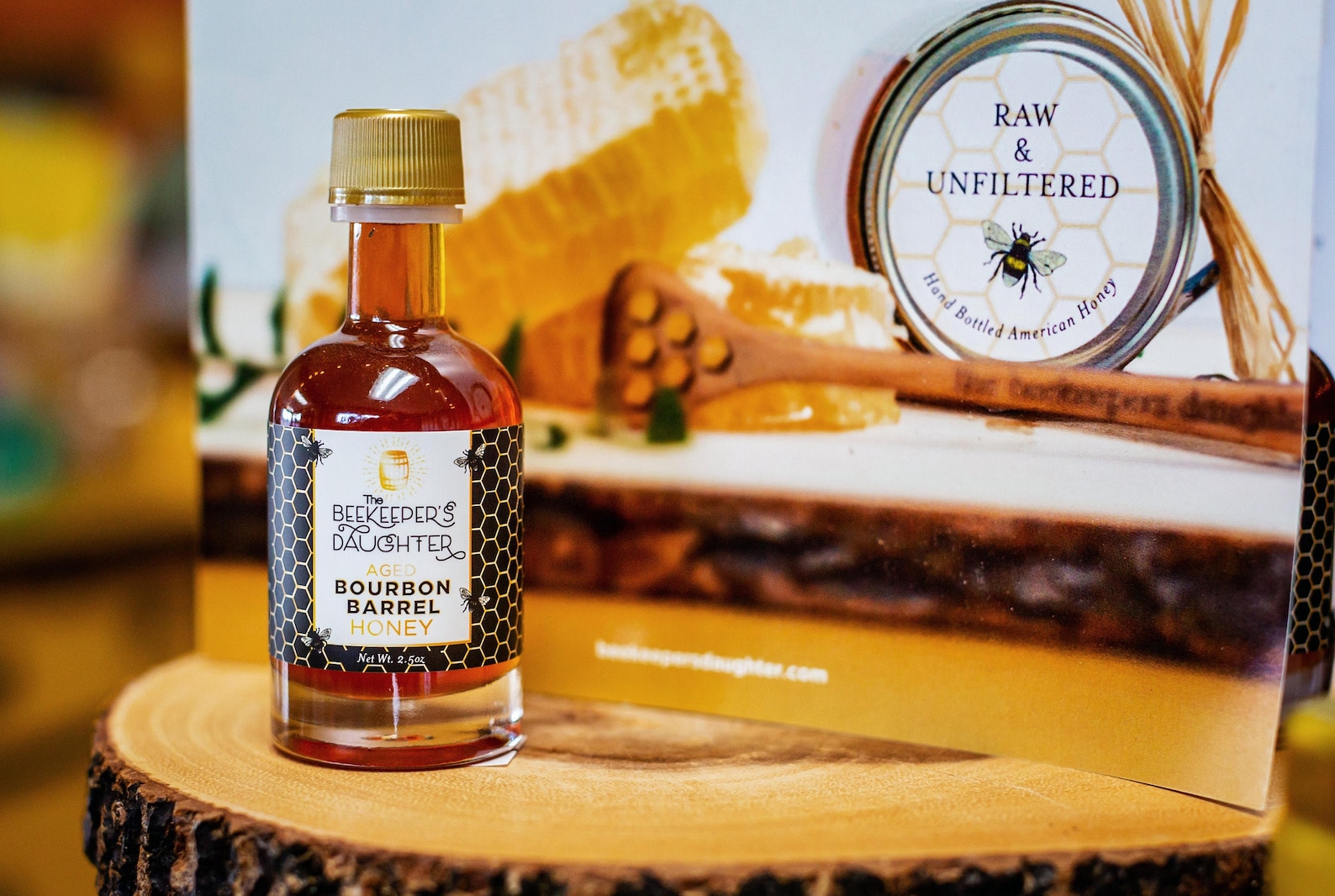 Mini Aged Bourbon Barrel Honey Etsy