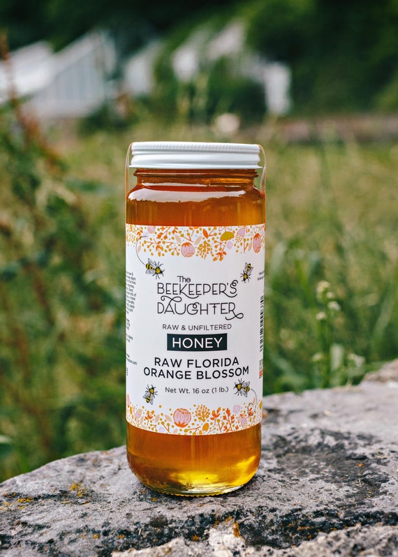 1LB Raw Florida Orange Blossom Honey Etsy