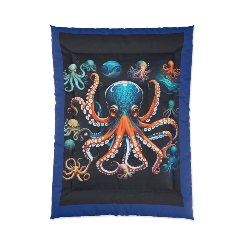 Octopus Comforter Octopus Bedspread Bedding Deep Ocean Themed Bedspreads Deep Sea Creature