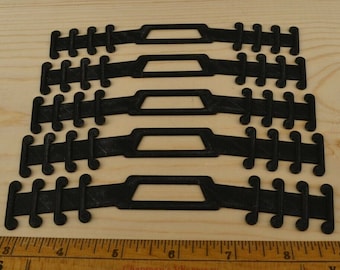 5 Pack Black Surgical Dust Face Mask Strap Adjustable Ear Hook Buckle 3D Printed in USA