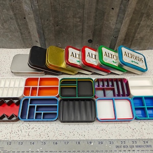 Lot of 10 #9 Seven Star Altoids Tin Tray Insert Organizer