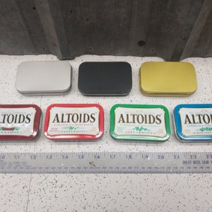 Seven Star Altoids Tin Tray Insert Organizer Art Palette Bugout Pill Box with 3, 4, 5 or 6 slots CLEAR Edition afbeelding 7