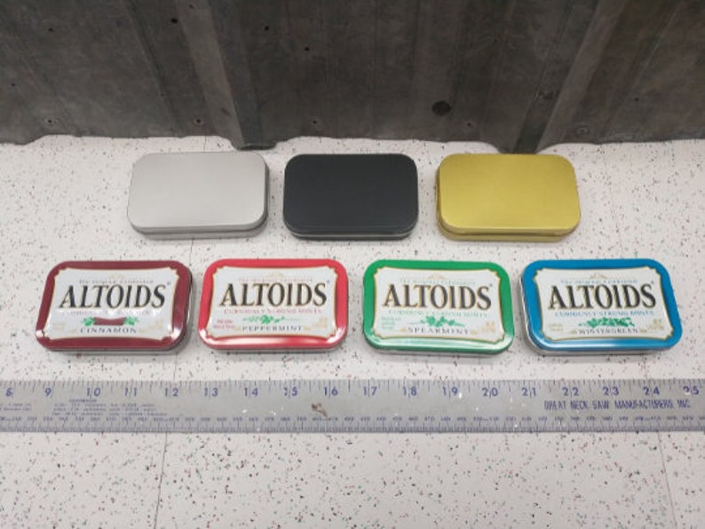 Seven Star Altoids Tin Tray Insert Organizer Art Palette Bugout Pill Box with 3, 4, 5 or 6 slots CLEAR Edition afbeelding 7