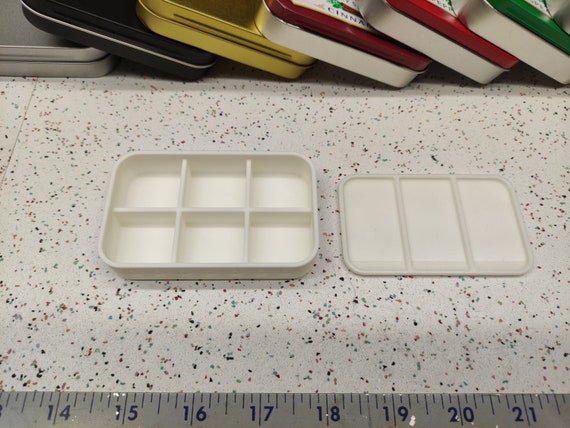 Seven Star Altoids SMALLS Tin Tray Divider Insert Organizer Art Palette  Bugout Pill Box Gift Idea 1 Slot, 2 Slot, 3 Slot, 4 Slot or 6 Slot 