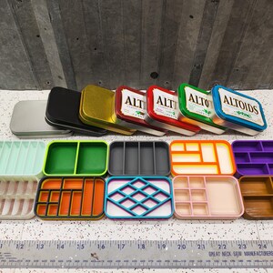 Lot of 10 5 Seven Star Altoids Tin Tray Insert Organizer Art Palette ...