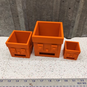 BlockheadBoy Square Plant Succulent Cactus Ornate Garden Planter Pot Home Decor Organizer 3D Printed - 3 Sizes Available
