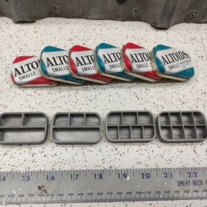 Seven Star Altoids SMALLS Tin Tray Divider Insert Organizer Art Palette Bugout Pill Box Gift Idea - 3 slot, 4 slot, 7 slot or 8 slot