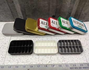 Seven Star Altoids Tin Tray Insert Organizer Art Storage Bugout 1 / 2 Week Pill Box AM PM w/ 14 slots with Days / Sunday - Saturday Layout