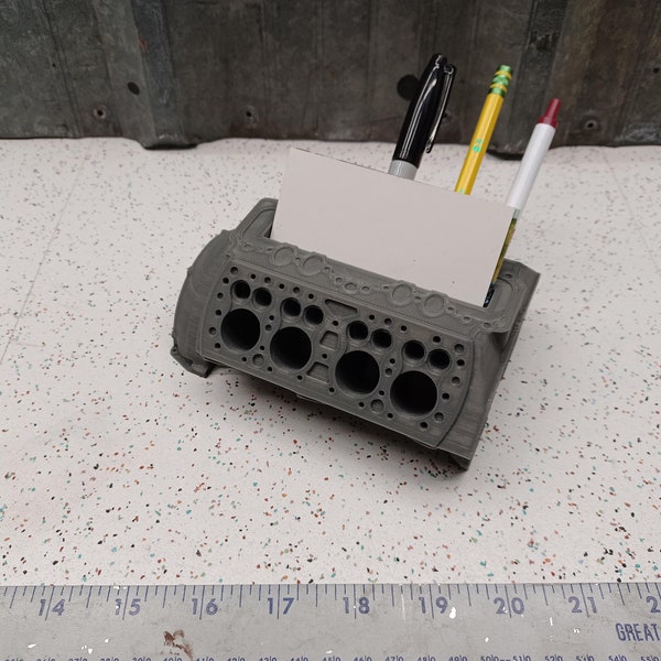 Engine Block Card Holder Etsy