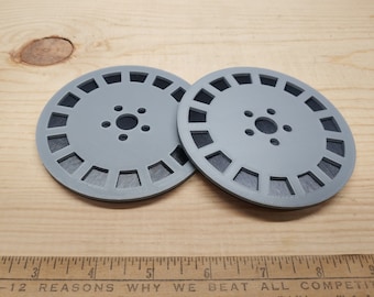 OZ Racing Style Wheels Design Coasters Black / Silver Coffee Table Beer Drinks Gift 3D Printed - Set of 2 - Made in USA
