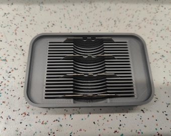 Seven Star Altoids Tin Insert for Utility Razor Blade Organizer - Silver PLA