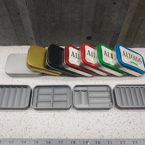 Seven Star Altoids Tin Tray Insert for Storage of AA, AAA or CR123 Batteries Tech Office Bugout Camping Gift Battery Organizer - Made in USA