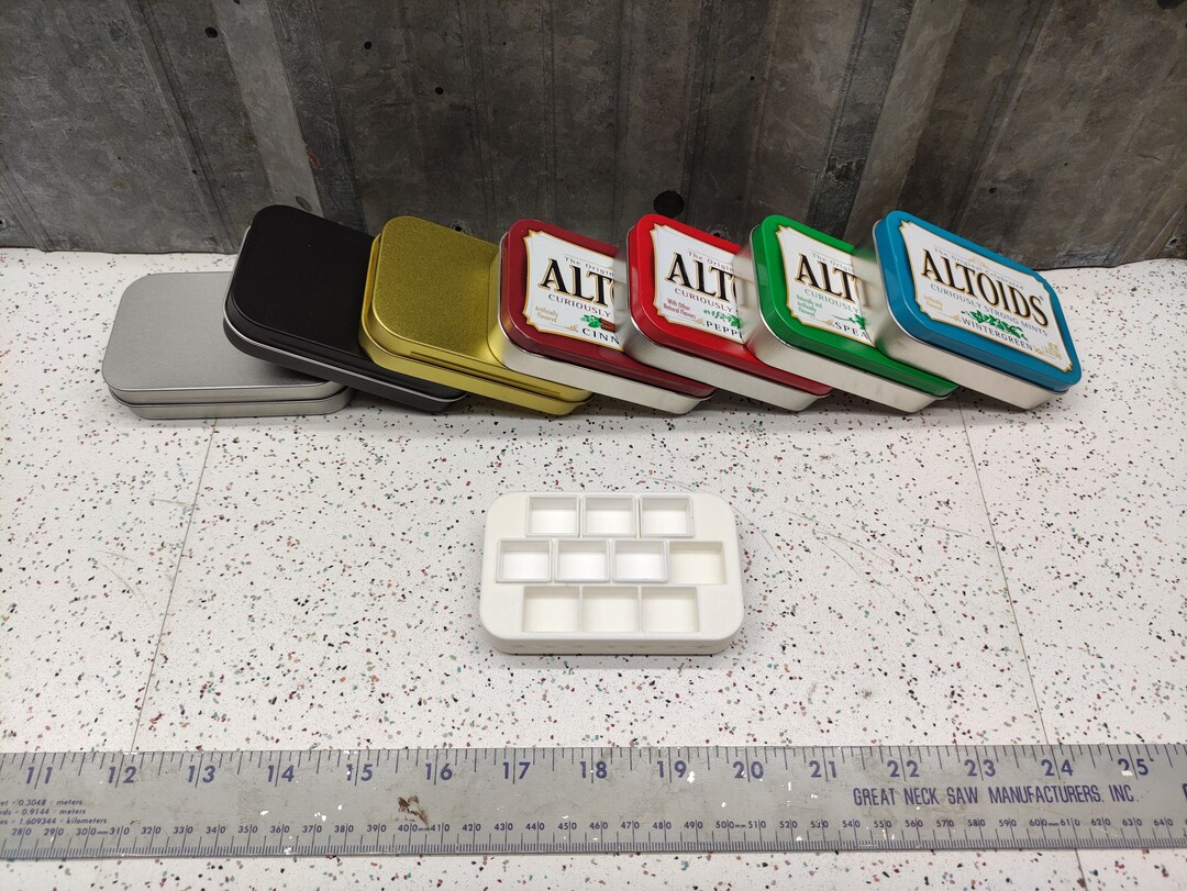 Seven Star Altoids Tin Watercolor Half Pan Tray Insert Etsy