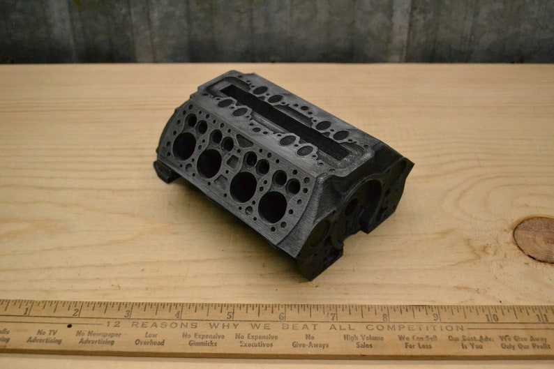 Flathead V8 3D Printed Engine Block Business Card Pen Holder Etsy
